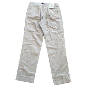 NWT Abercrombie and Fitch loose linen blend pull on pant - size Medium